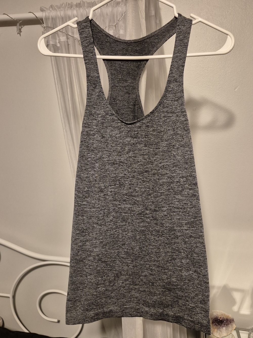 2/$15 Women’s Heather Gray Racerback Tank Top - Versatile Everyday Layer